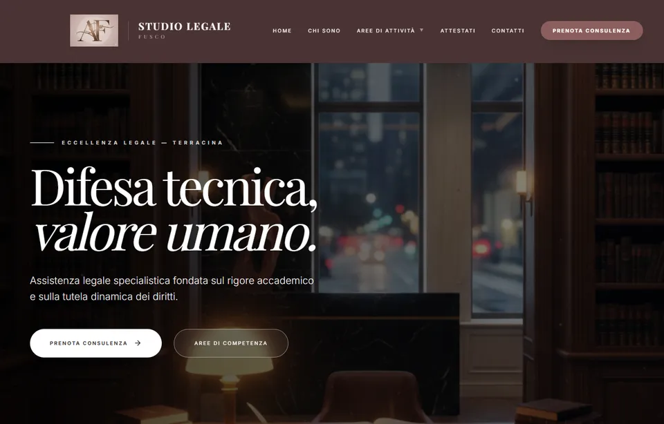 Anteprima del progetto Studio Legale Fusco