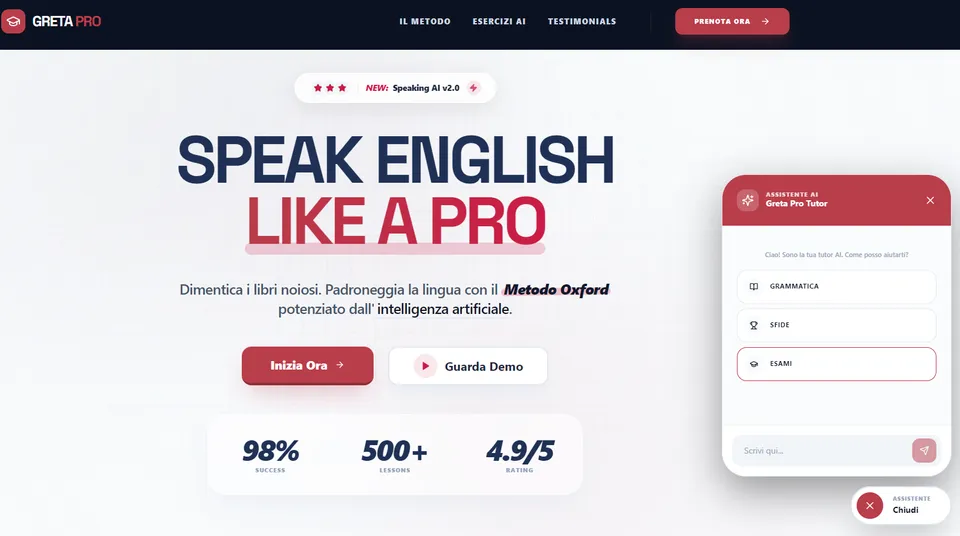 Screenshot di English Teacher Website
