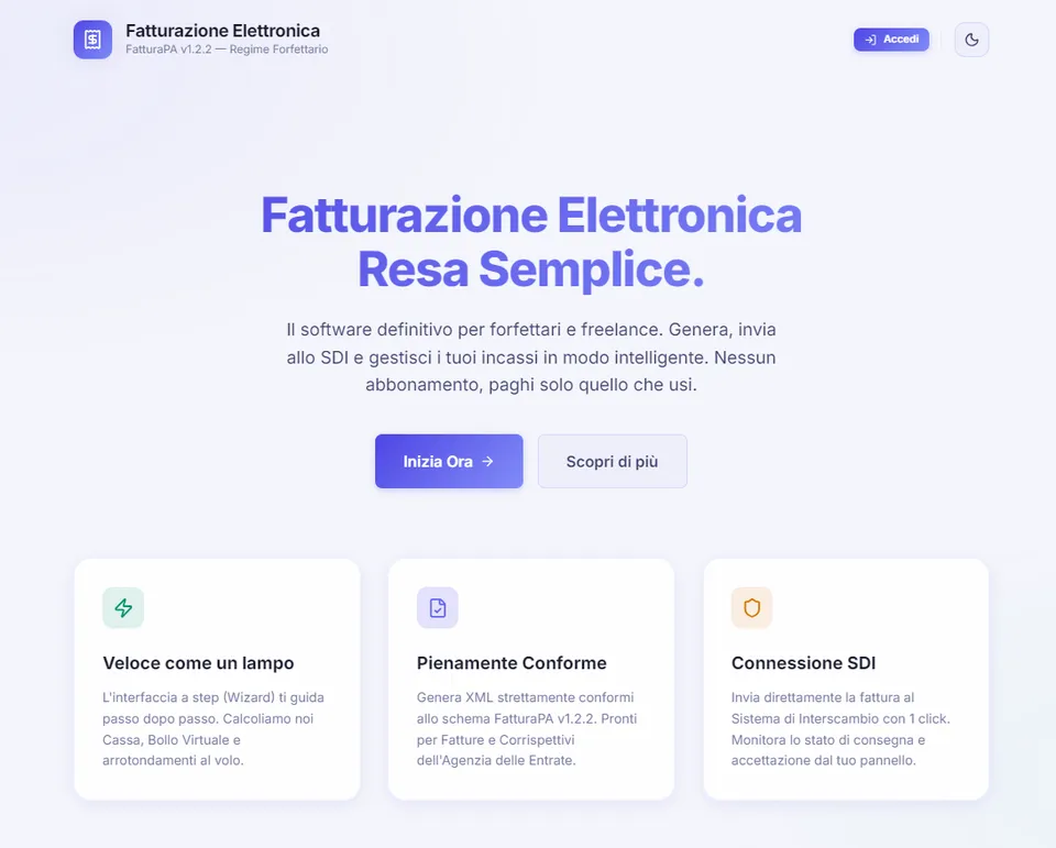 Screenshot di Fattura Elettronica App